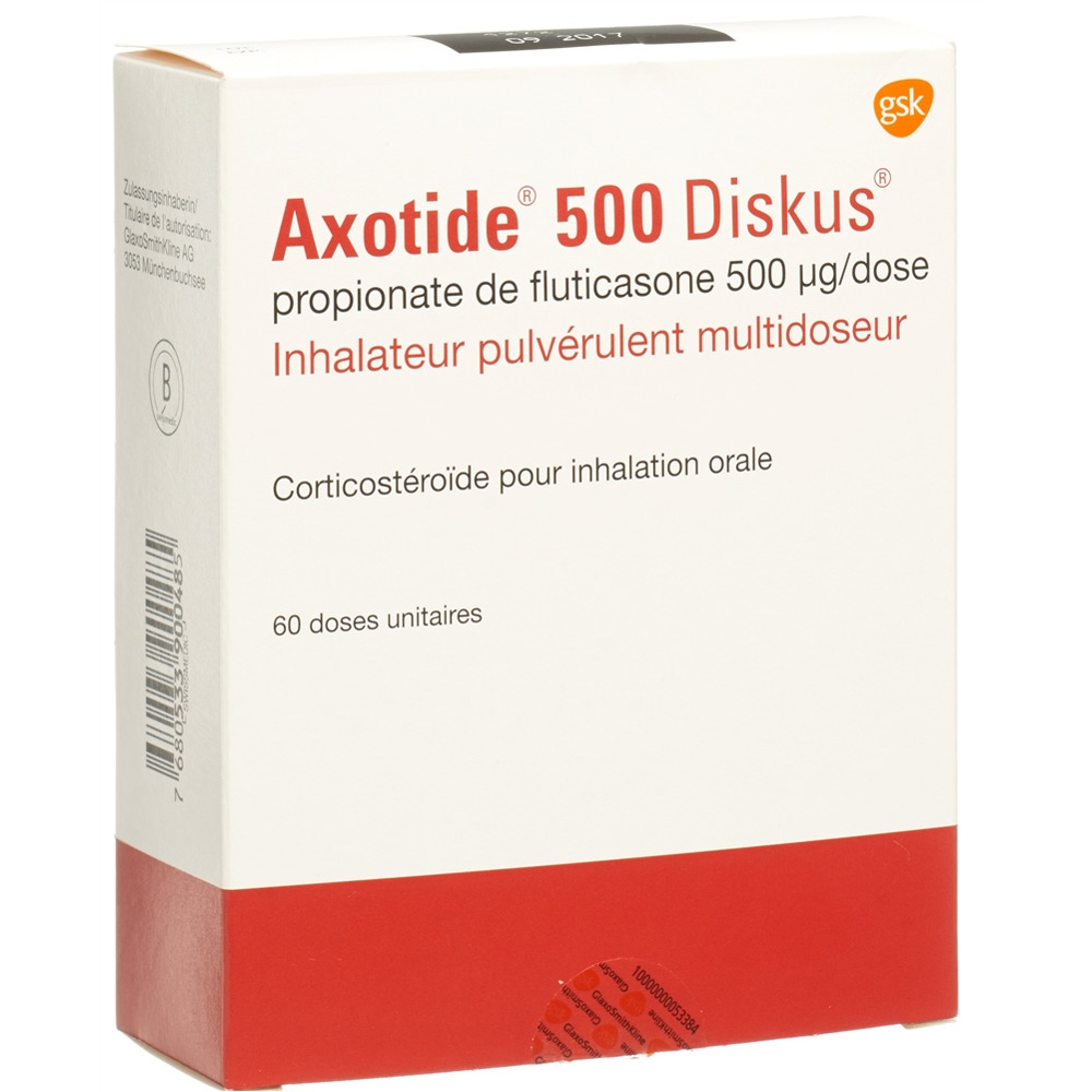 Axotide Diskus 500, Mutlidosen-Pulverinhalator