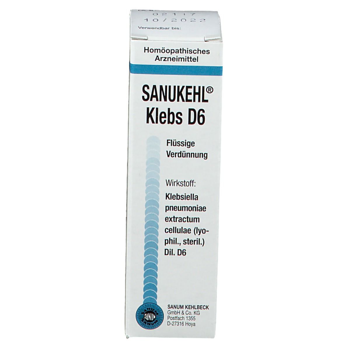 Sanukehl Klebs D6, Tropfen zum Einnehmen und Einreiben