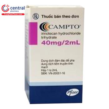 Campto 40 mg/2 ml, Konzentrat zur Herstellung einer Infusionslösung