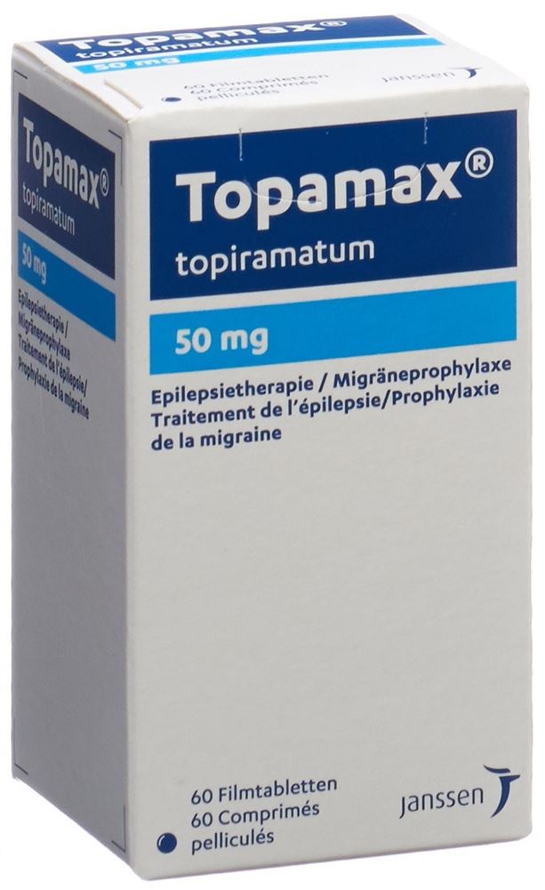 TOPAMAX cpr pell 50 mg bte 60 pce