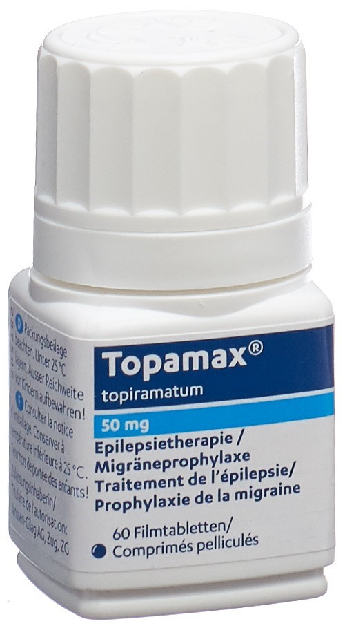 TOPAMAX cpr pell 50 mg bte 60 pce