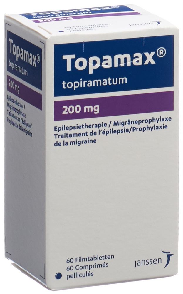 TOPAMAX cpr pell 200 mg bte 60 pce