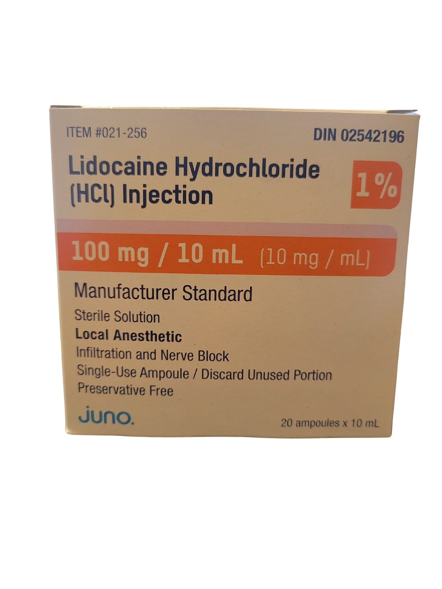 LIDOCAÏNE Bichsel 1% 100 mg/10ml 10 amp 10 ml