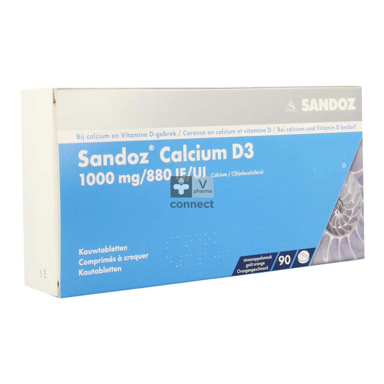 Calcium D3 Sandoz 1000/880, Instant-Pulver mit Zitronenaroma