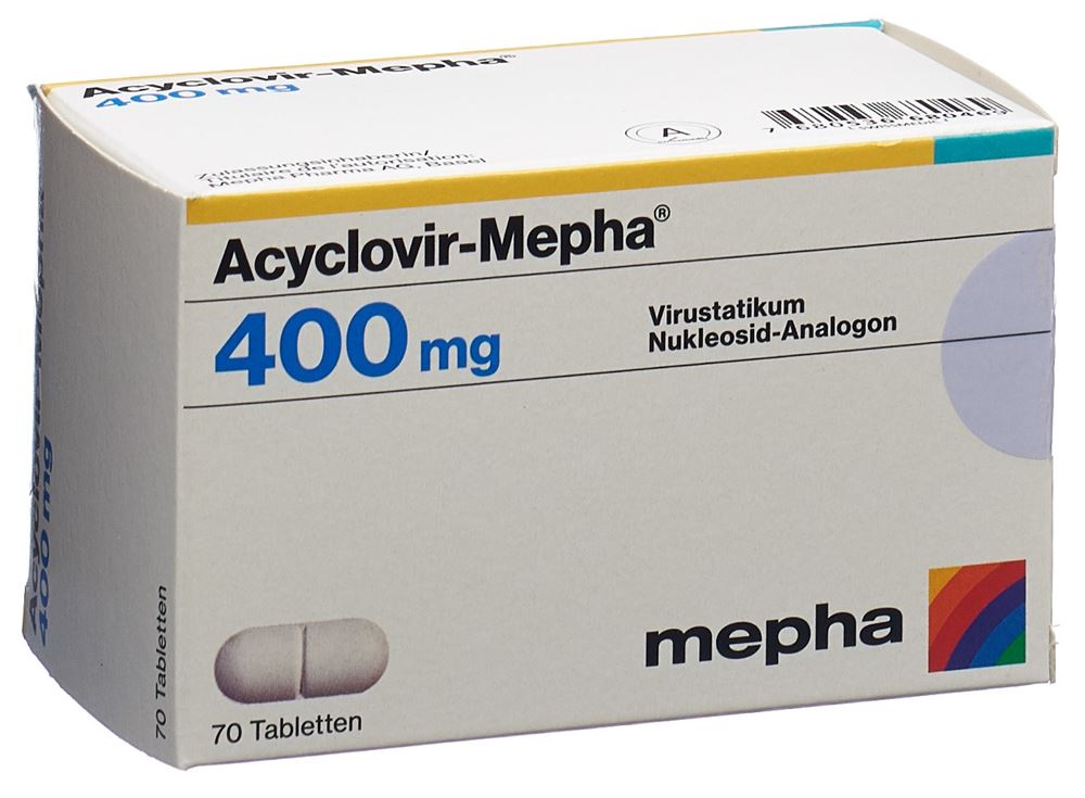 ACYCLOVIR Mepha cpr 400 mg 70 pce