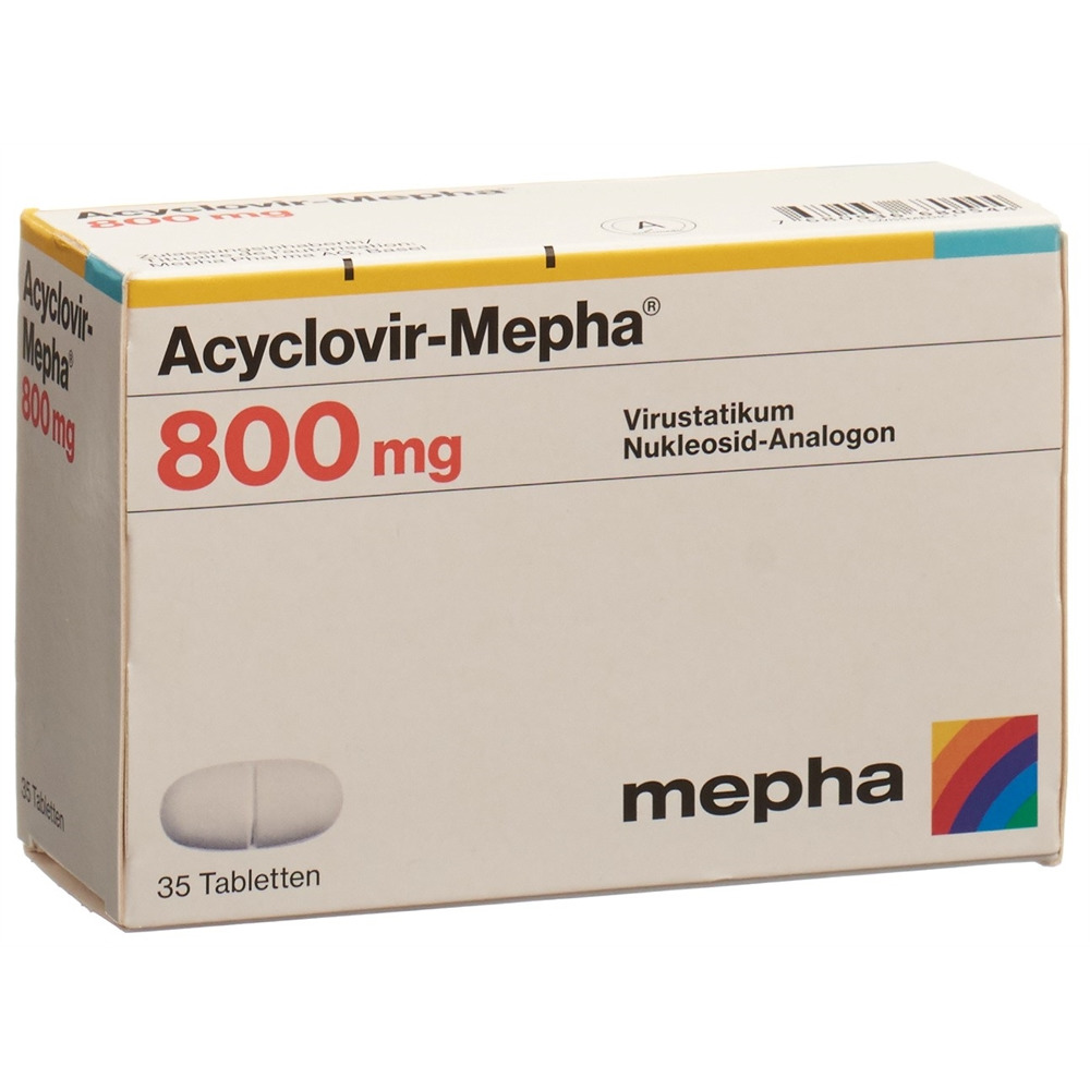 ACYCLOVIR Mepha cpr 800 mg 35 pce