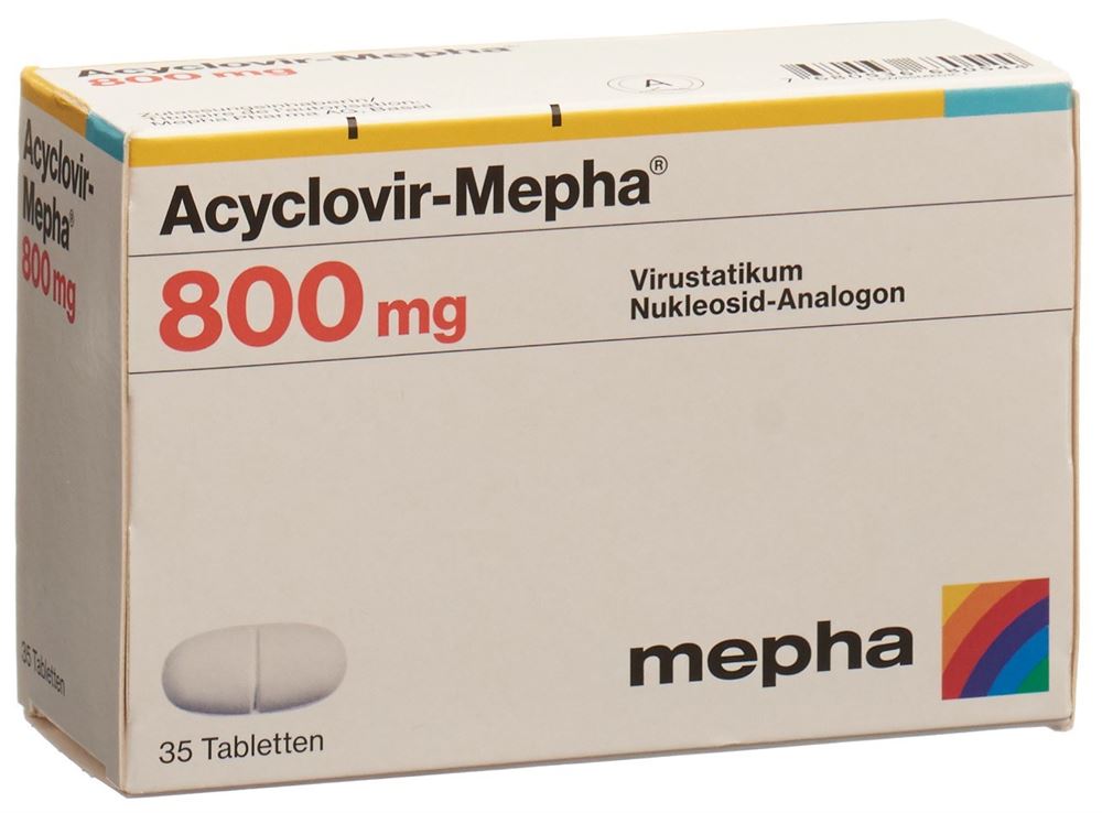 ACYCLOVIR Mepha cpr 800 mg 35 pce