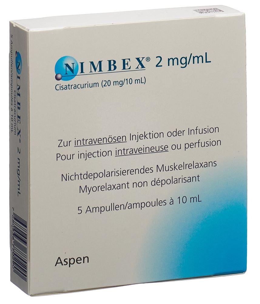 Nimbex 20mg/10ml, Injektionslösung