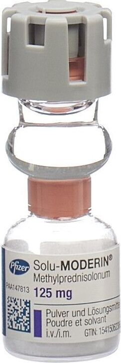 Solu-Moderin 125 mg, Pulver und Lösungsmittel zur Herstellung einer Injektions-/Infusionslösung