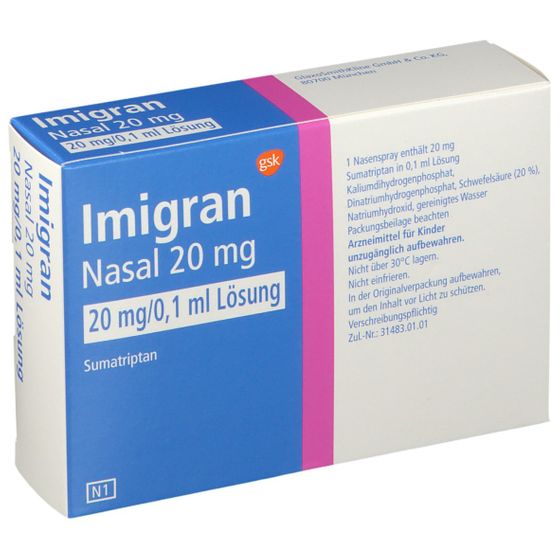 Imigran 20 mg, Nasenspray