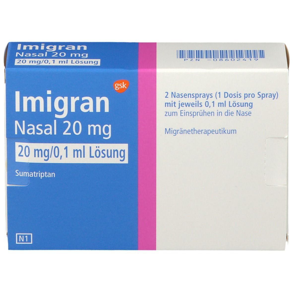Imigran 20 mg, Nasenspray