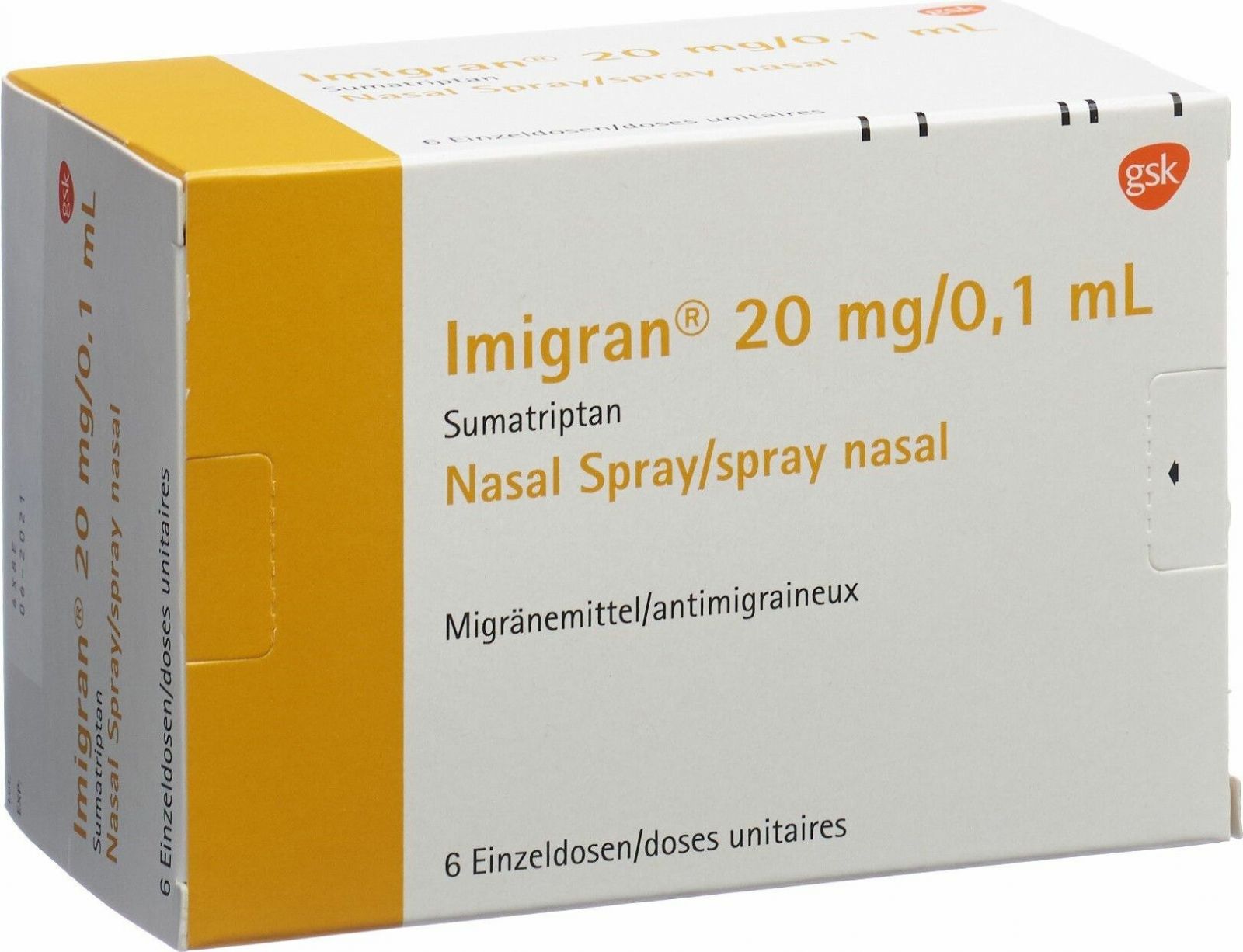 Imigran 20 mg, Nasenspray