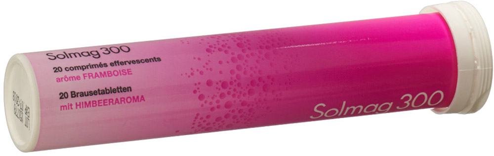 Solmag 300, Brausetabletten mit Himbeeraroma
