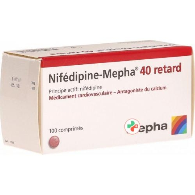 Nifedipin-Mepha 40 retard, Retardtabletten
