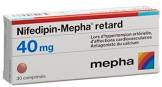 Nifedipin-Mepha 40 retard, Retardtabletten
