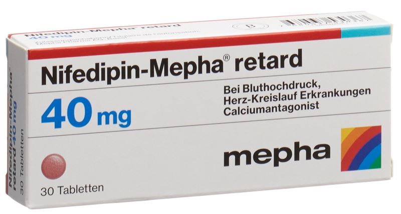 Nifedipin-Mepha 40 retard, Retardtabletten