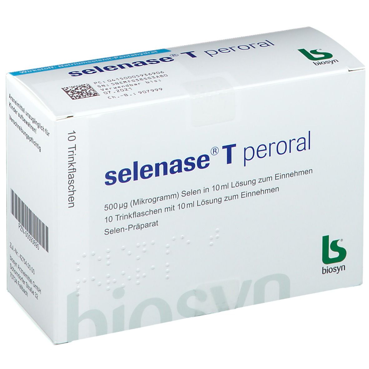 Selenase peroral, Trinklösung