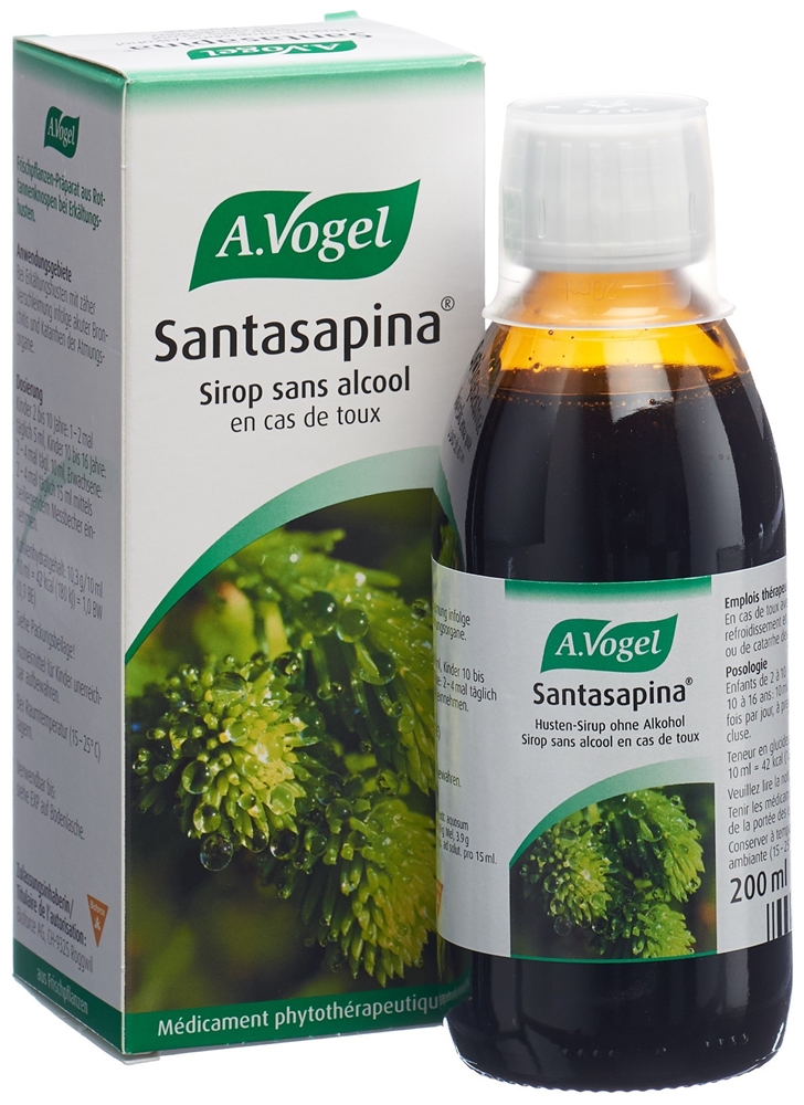 Santasapina Hustensirup ohne Alkohol