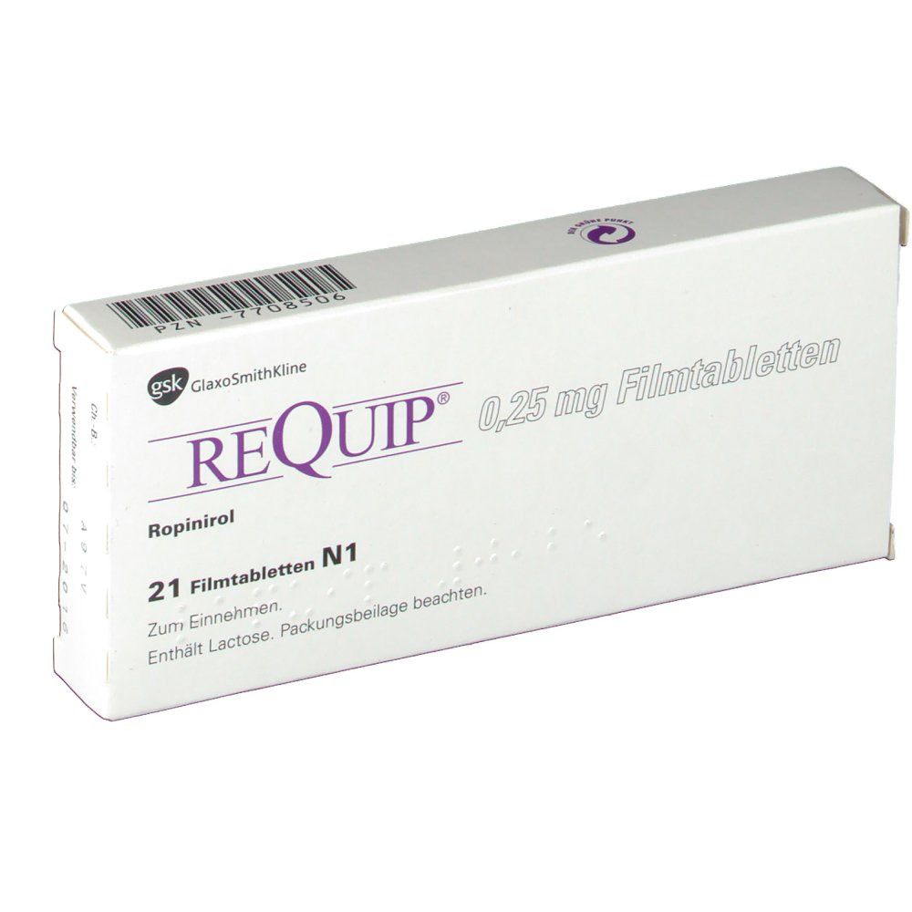 Requip 0,25 mg, Filmtabletten