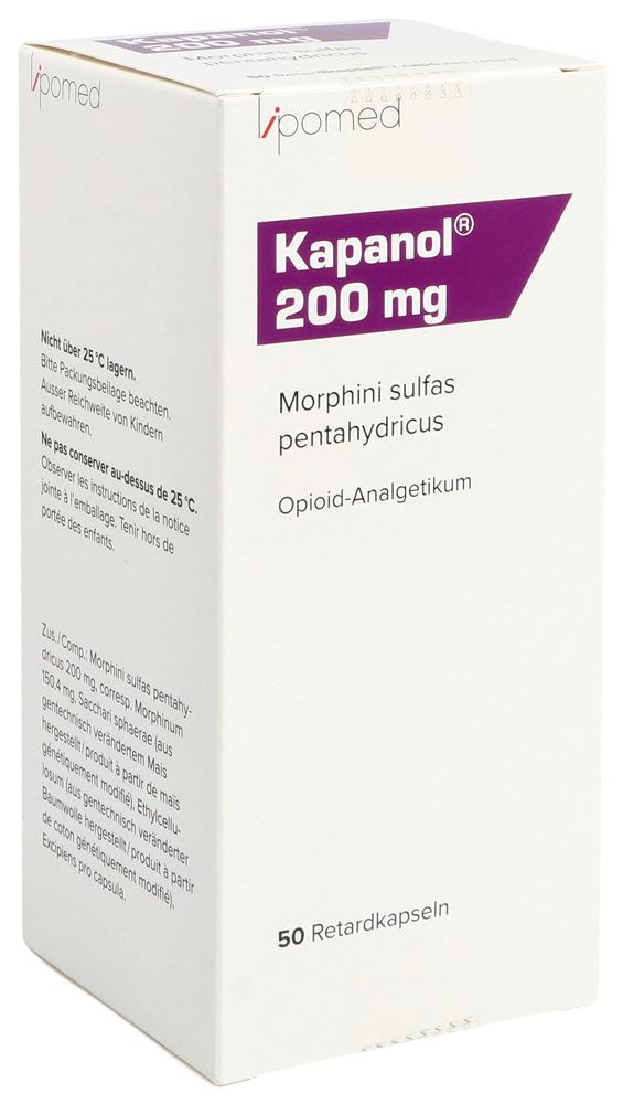 KAPANOL caps ret 200 mg fl 50 pce