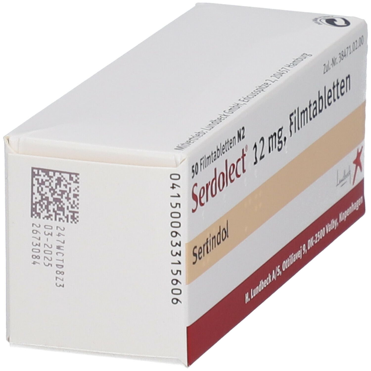 Serdolect 12 mg, Filmtabletten