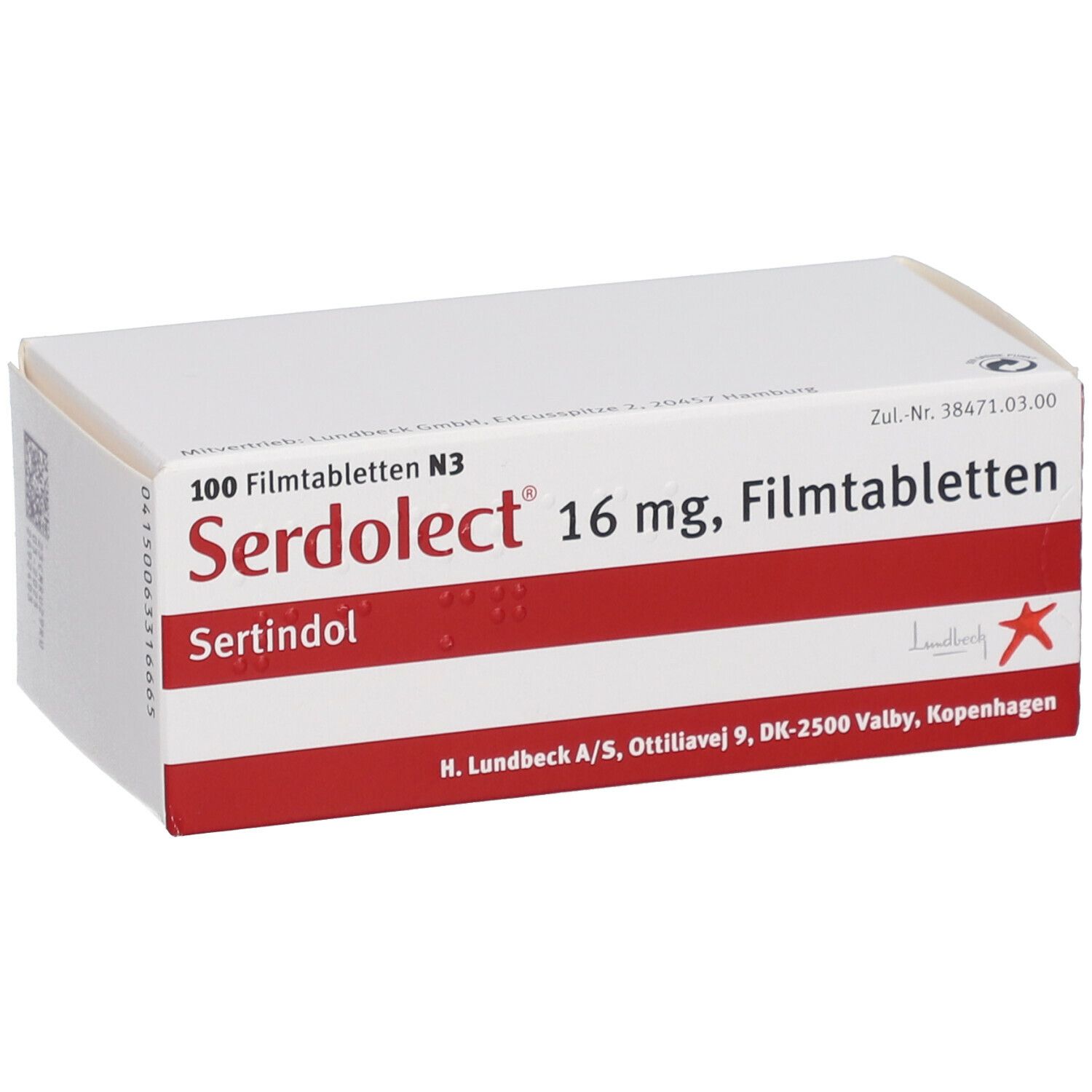 Serdolect 16 mg, Filmtabletten