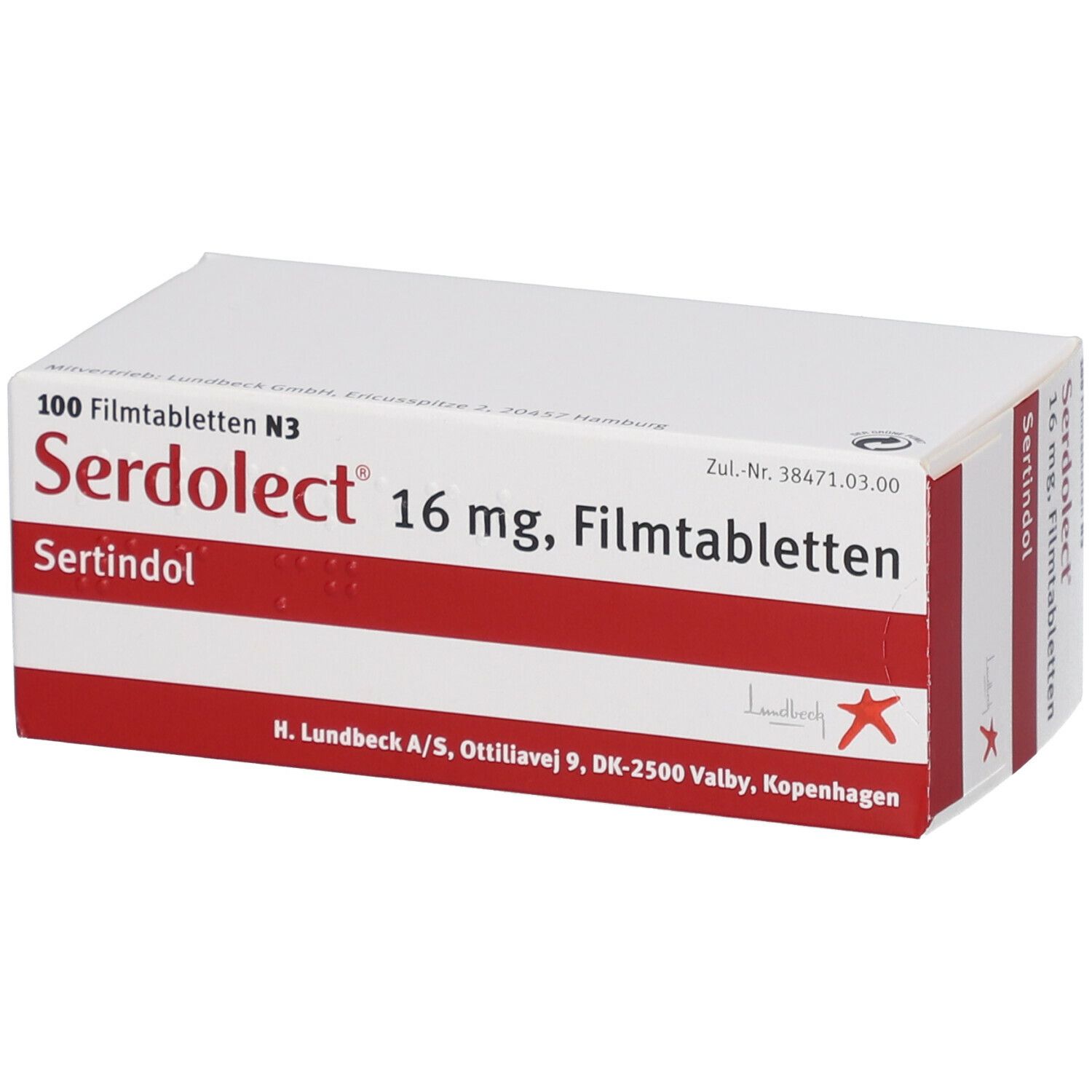 Serdolect 16 mg, Filmtabletten