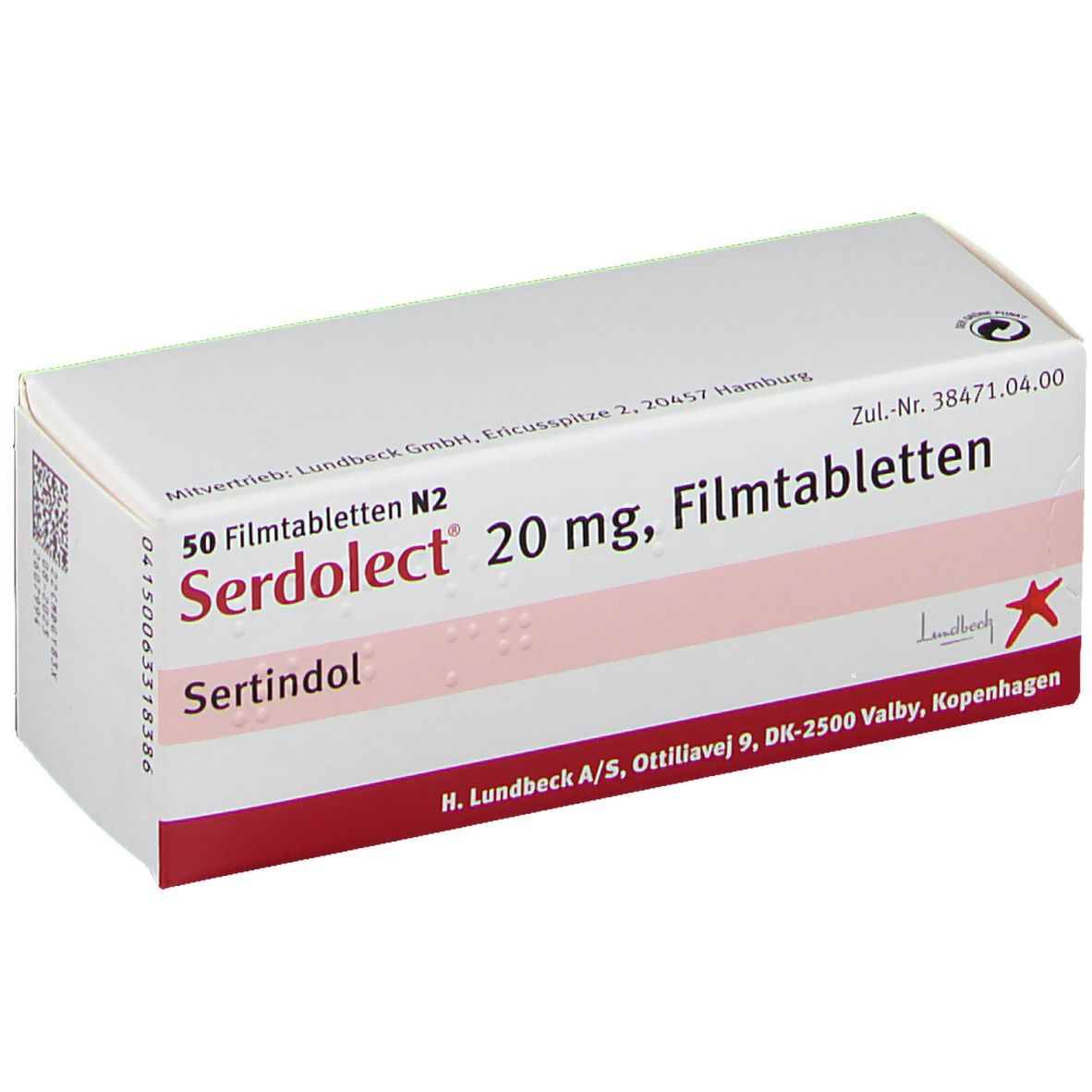 Serdolect 20 mg, Filmtabletten