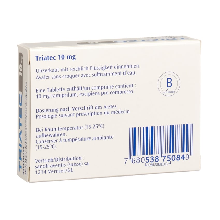 Triatec 10 mg, comprimés