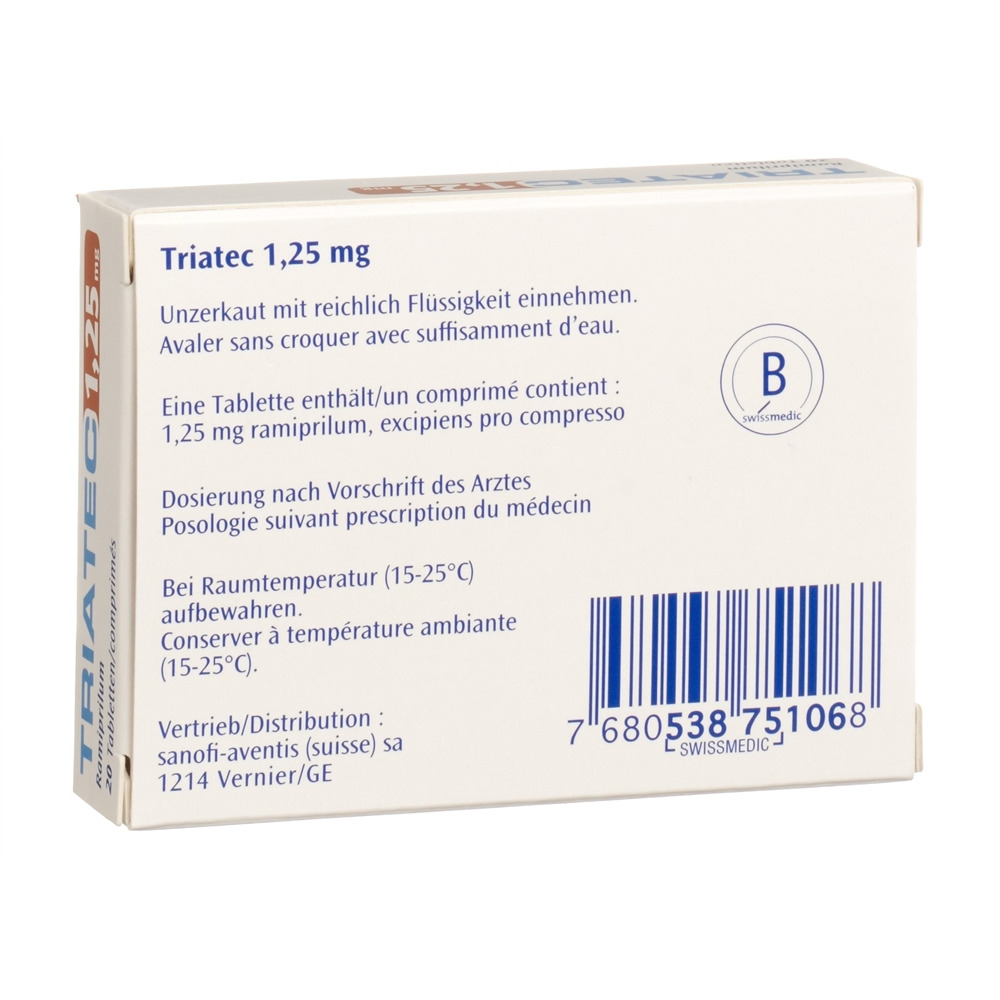 TRIATEC cpr 1.25 mg 20 pce
