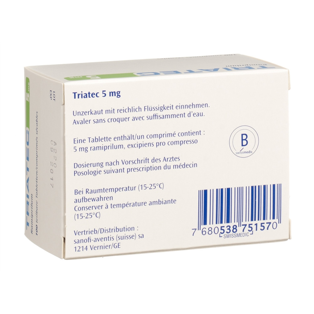 Triatec 5 mg, comprimés