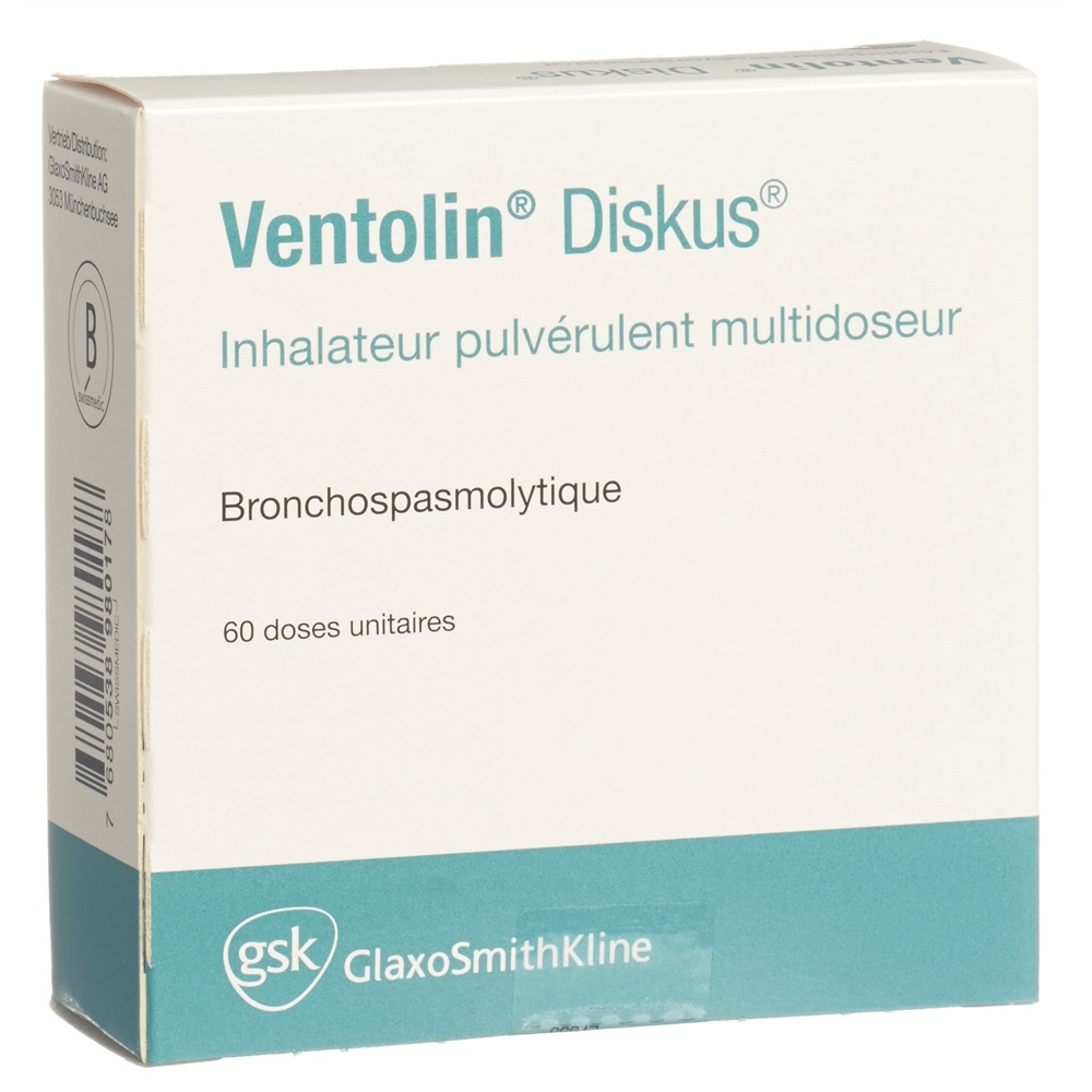 VENTOLIN Diskus multidos pdr inh 200 mcg 60 dos