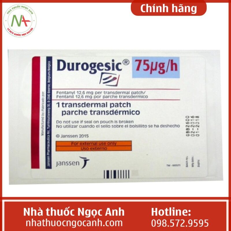 Durogesic Matrix 75 ug/h, Transdermales Pflaster