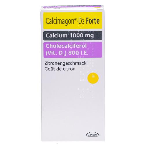Calcimagon-D3 forte, Kautabletten mit Zitronengeschmack