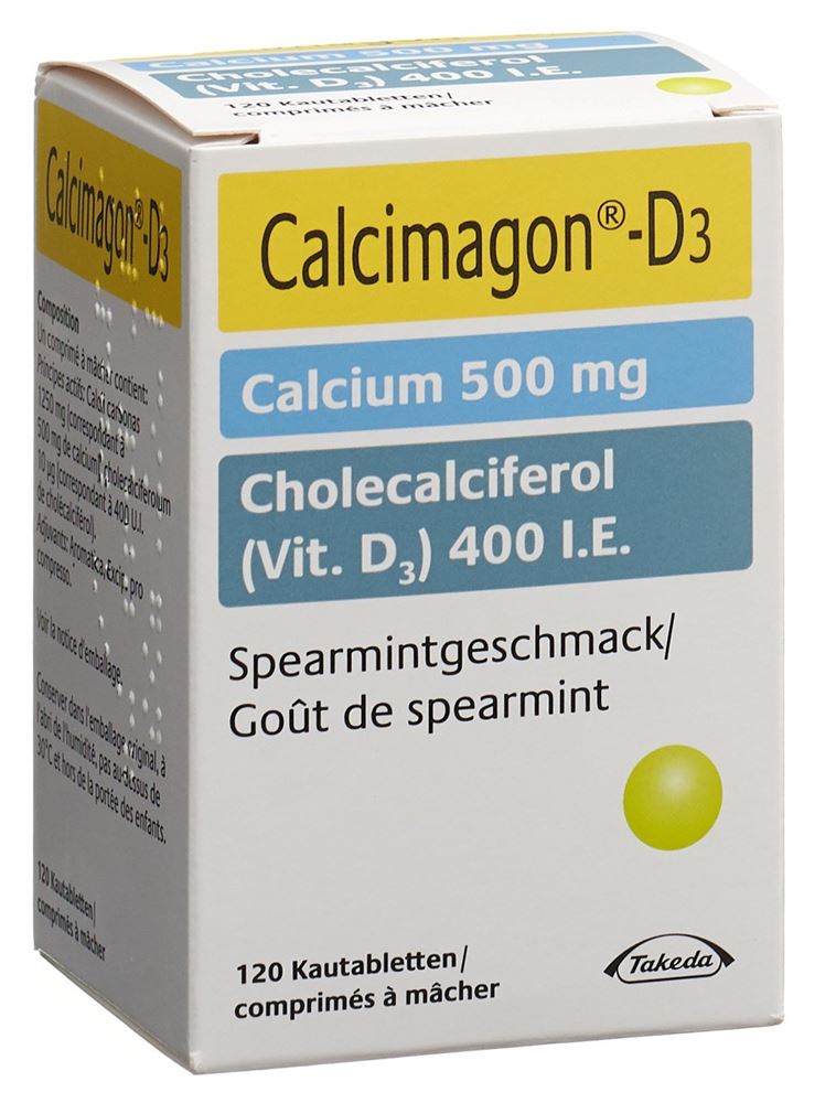 CALCIMAGON D3 cpr croquer 500/400 spear 120 pce