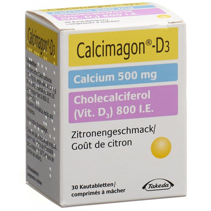 Calcimagon-D3 500/800, Kautabletten mit Zitronengeschmack