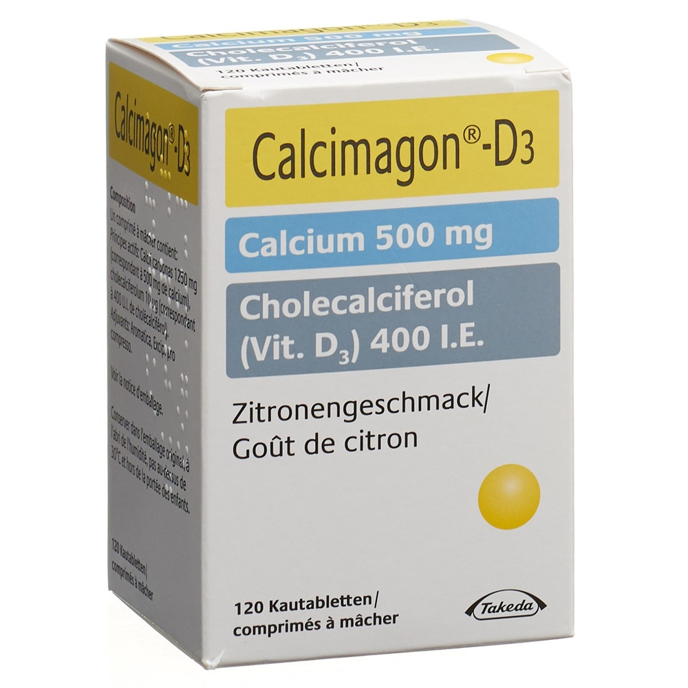 Calcimagon-D3, Kautabletten mit Zitronengeschmack