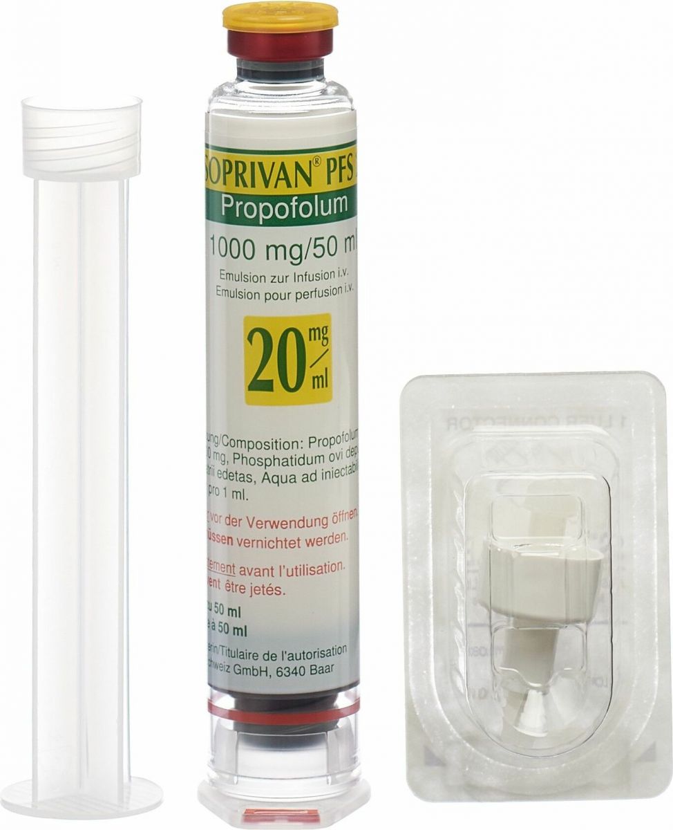 Disoprivan PFS 20 mg/ml, Emulsion zur Infusion in einer Fertigspritze