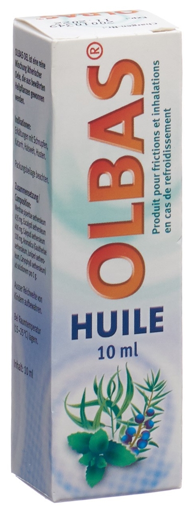Olbas Oel, Flüssigkeit zur Anwendung auf der Haut und zur Inhalation
