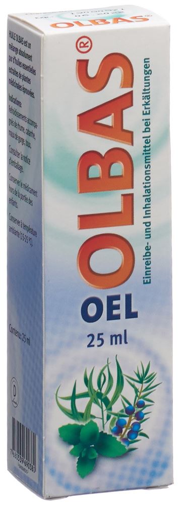 Olbas Oel, Flüssigkeit zur Anwendung auf der Haut und zur Inhalation