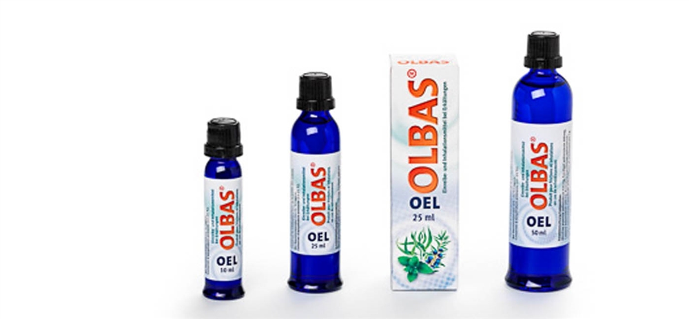 Olbas Oel, Flüssigkeit zur Anwendung auf der Haut und zur Inhalation