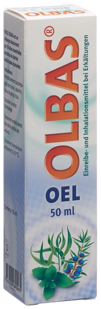 Olbas Oel, Flüssigkeit zur Anwendung auf der Haut und zur Inhalation