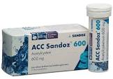 ACC Sandoz cpr eff 600 mg arôme mûre 10 pce