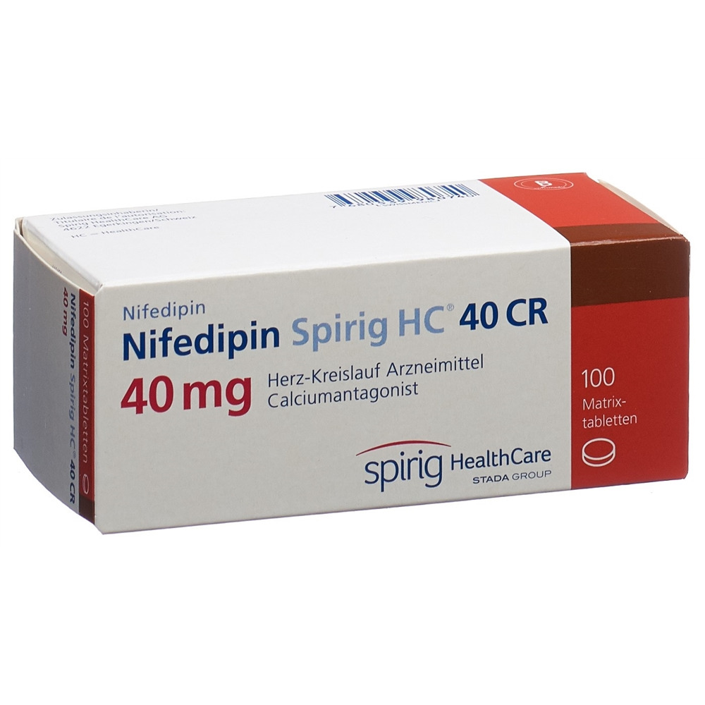 Nifedipin Spirig HC 40 CR, Retardtabletten