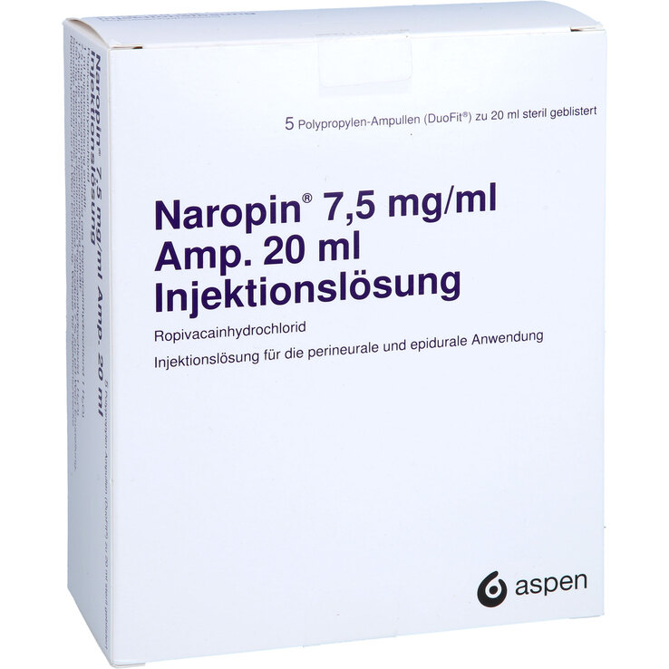 Naropin 7.5 mg/ml, Injektionslösung