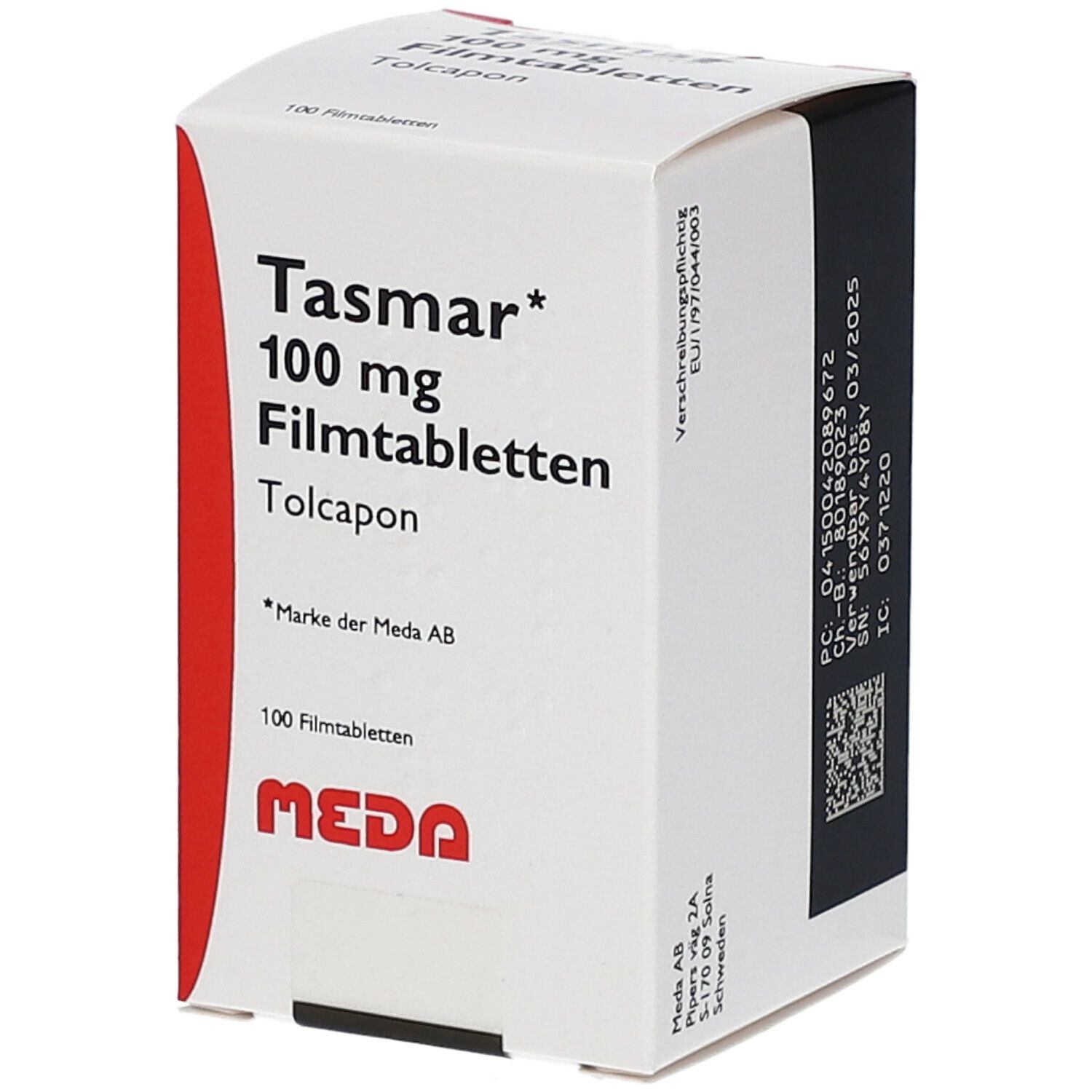 Tasmar 100 mg, Filmtabletten