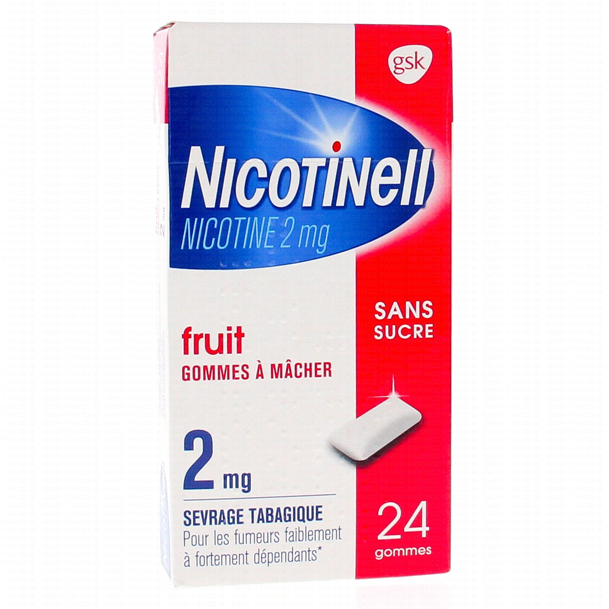 NICOTINELL Gum 2 mg fruit 24 pce