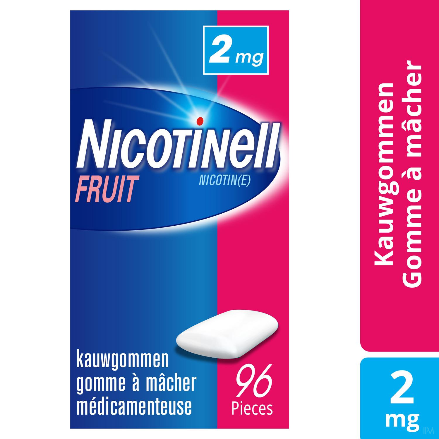 NICOTINELL Gum 2 mg fruit 96 pce