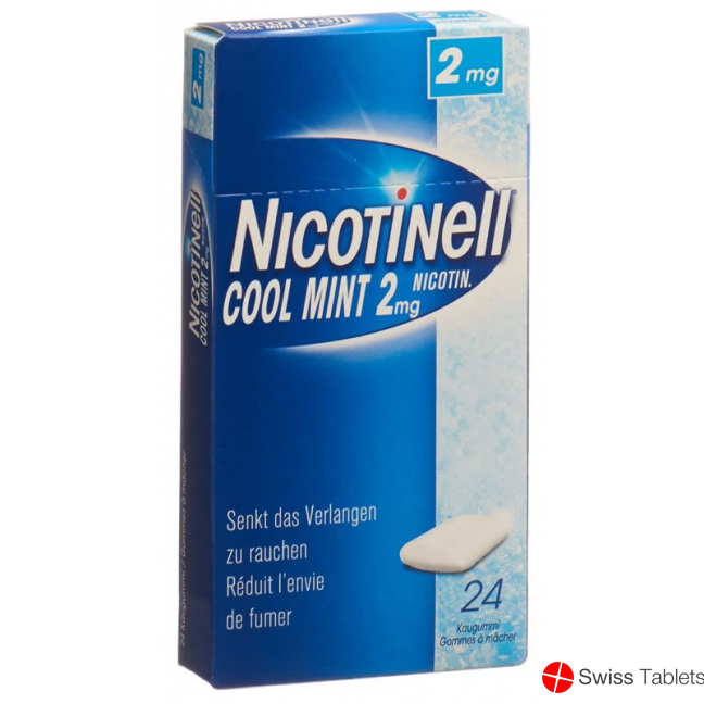 Nicotinell Cool Mint 2 mg, Kaugummi
