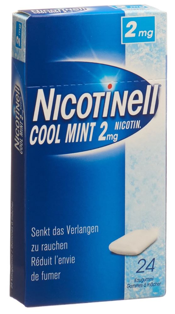NICOTINELL Gum 2 mg cool mint 24 pce